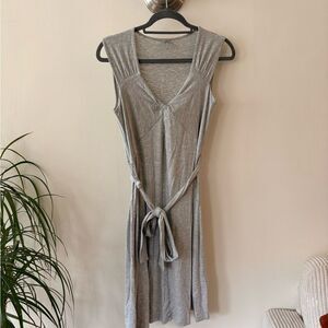 Tristan Light Gray Midi Dress Size Medium